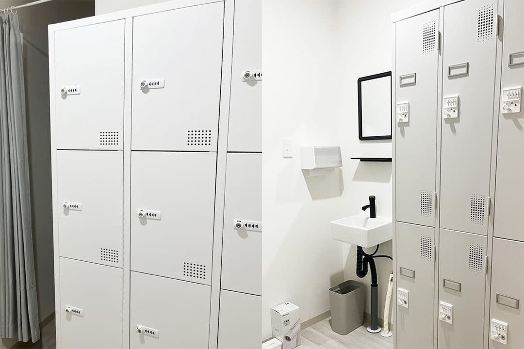 男女別更衣室